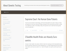 Tablet Screenshot of aboutgenetictesting.com